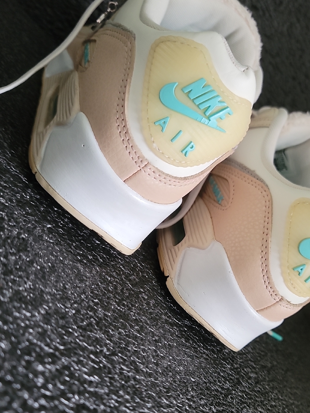 Nike Wmns Air Max 90 Se 'Mama' "Teal/Cream/Tan" Wmns 9 Fast Shipper. - Picture 5 of 15